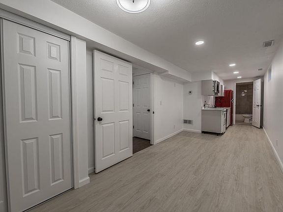 Studio living room and kitchen
