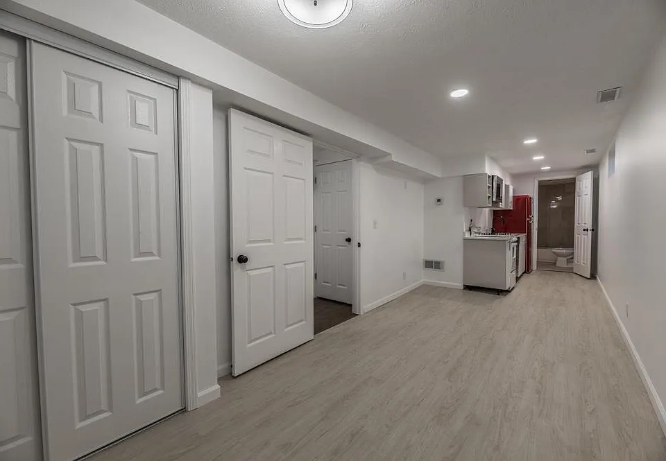 Studio living room and kitchen