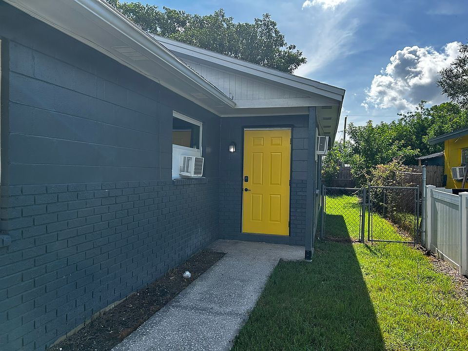 The front door of the back unit. Private, off street parking is included.