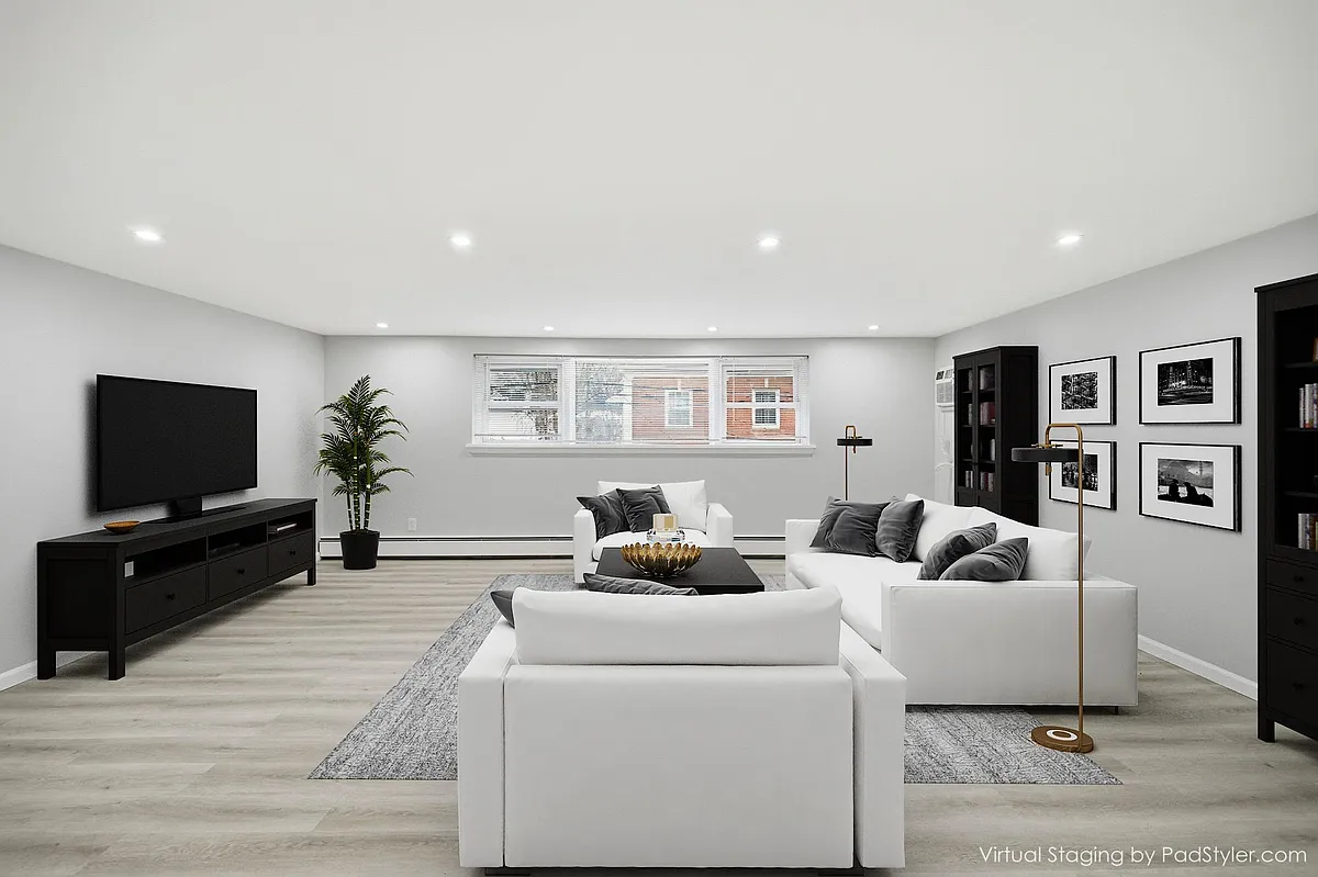 Huge Living Room ( virtually staged) - 210 River Rd #1