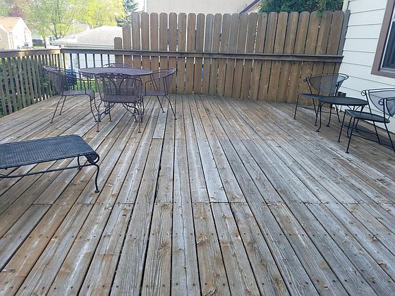 Deck off back of house