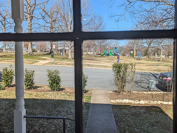 View of Belmont Park through the front door.
