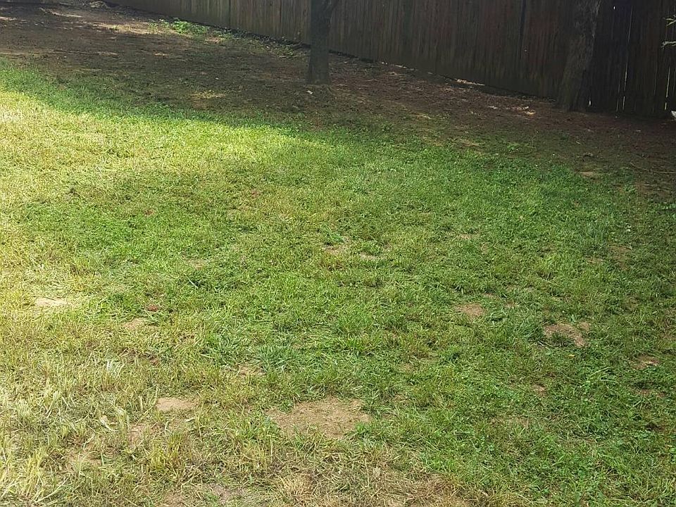 Fully fenced backyard