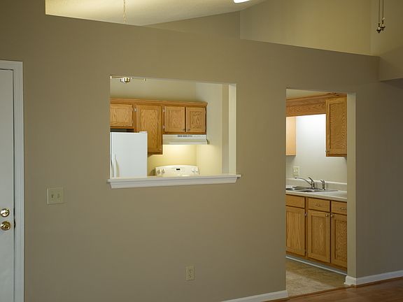 Living room view of kitchen