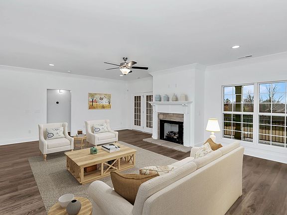 Home contains optional fireplace.