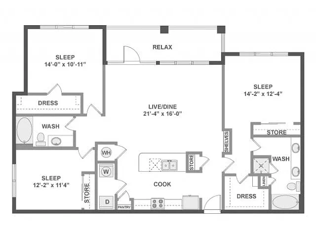 Floor plan D6aX