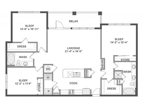 Floor plan D6aX