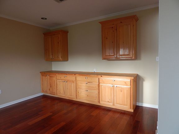 Cypress cabinets in study