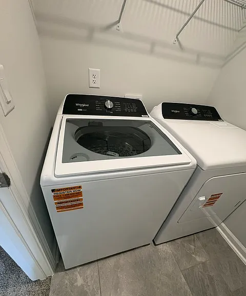 Brand new washer and dryer included