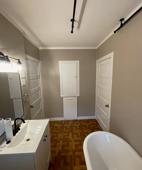 Jack and Jill bathroom, shared from each room