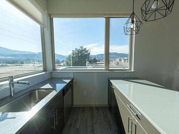 South and west facing views from the kitchen
