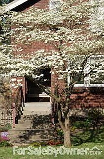 A view of the covered front porch