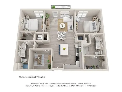 Floor plan B7 Den