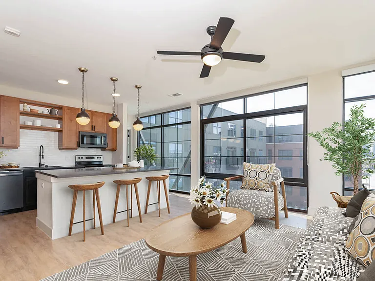 Living Room with Hard Surface Flooring