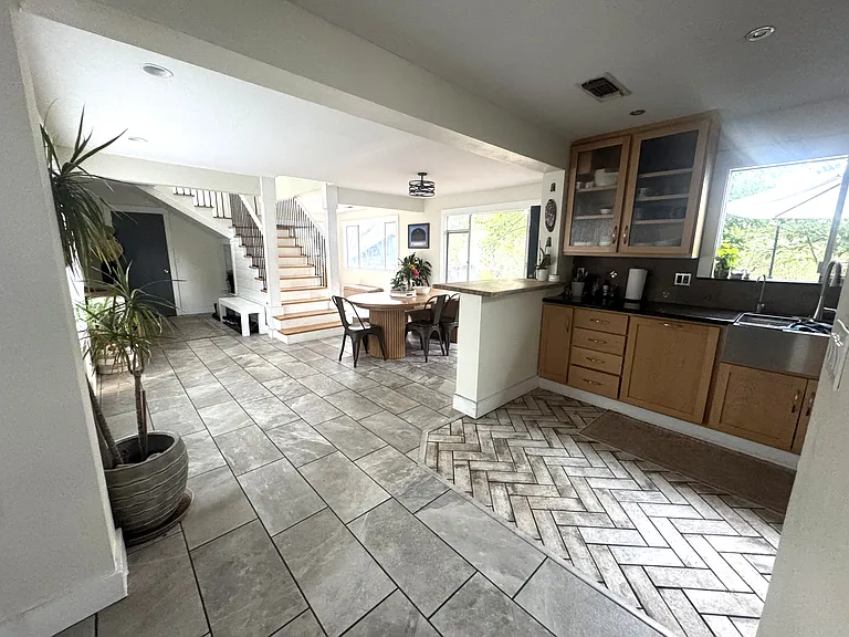 open space concept through first floor