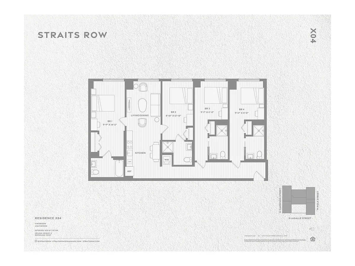 Floor plan Private Bedspace in a D3 with Roommates