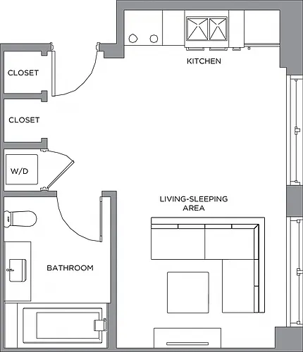 Floor plan Studio-460