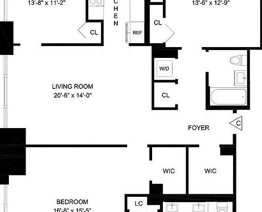 2nd image of 160 W 62nd St APT 36C