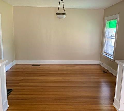 View from dining room into living room.