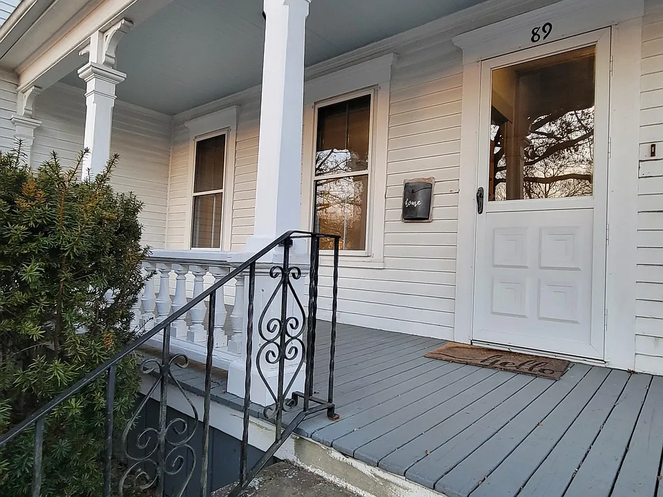 Front entrance & relaxing front porch