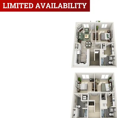 Reagan Renovated | 3-Bedroom Floorplan Reagan Renovated | 3-Bedroom Floorplan