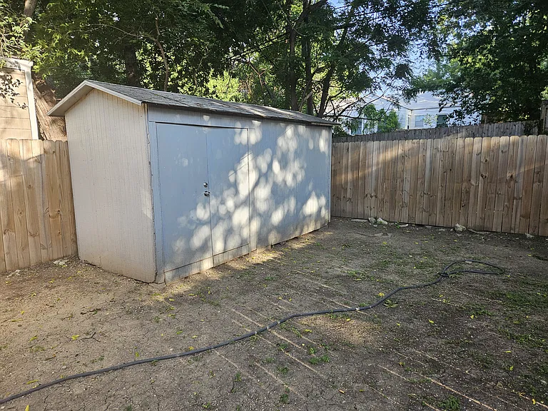 Outside storage shed