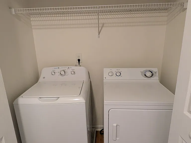 Included washer and dryer