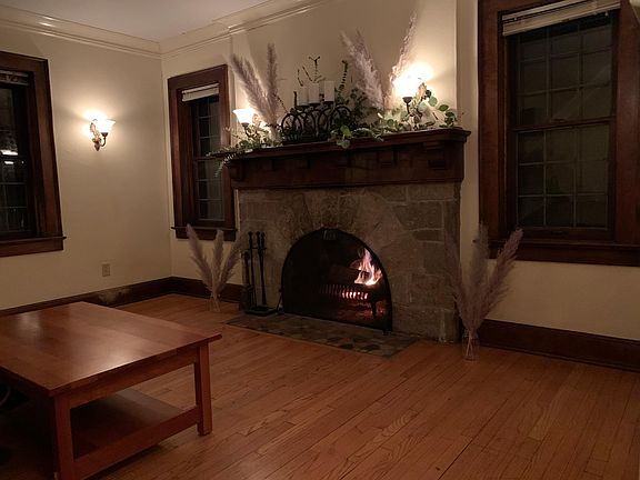 Working Woodburning Fireplace