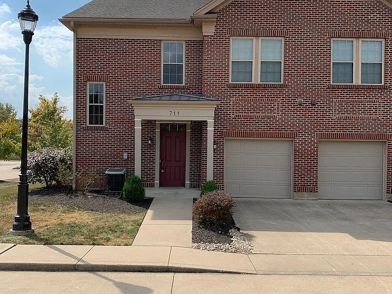 Corner unit with oversized one car garage.