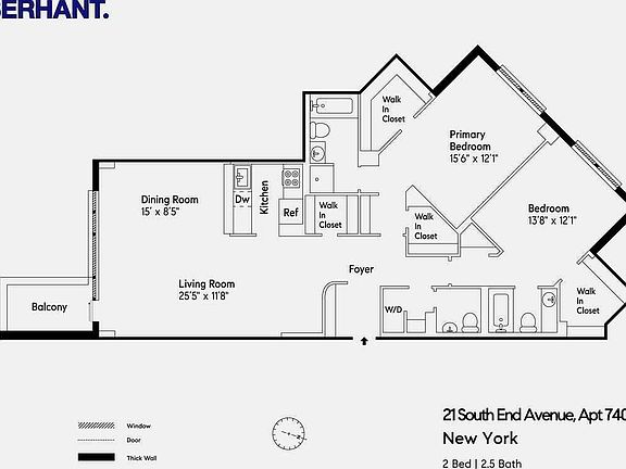 2nd image of 21 S End Ave APT 740