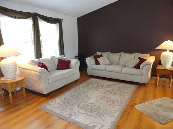 Vaulted living room