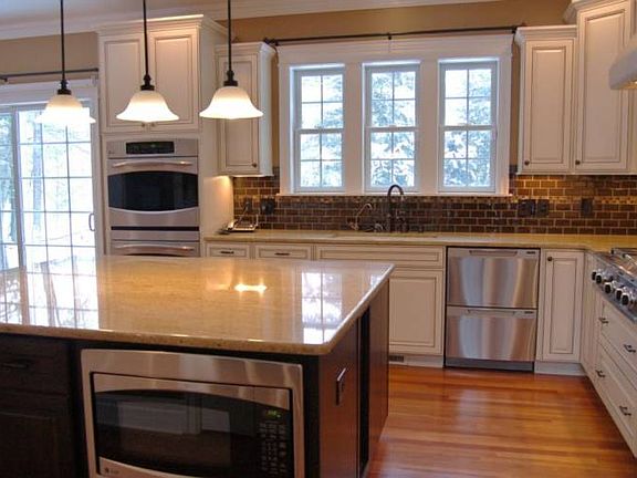 Gourmet Kitchen with large island and double oven