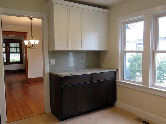 View from kitchen through to dining room