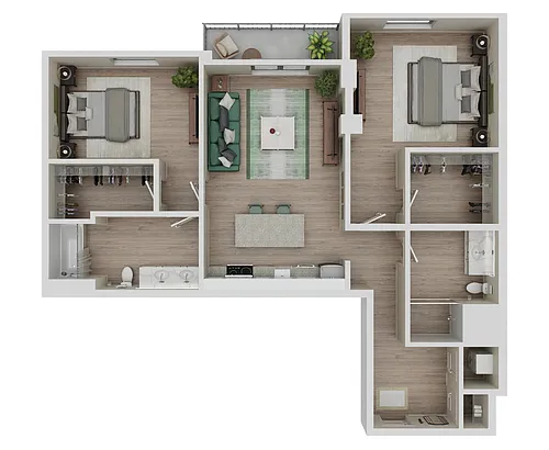 Floor plan B1- Renovated