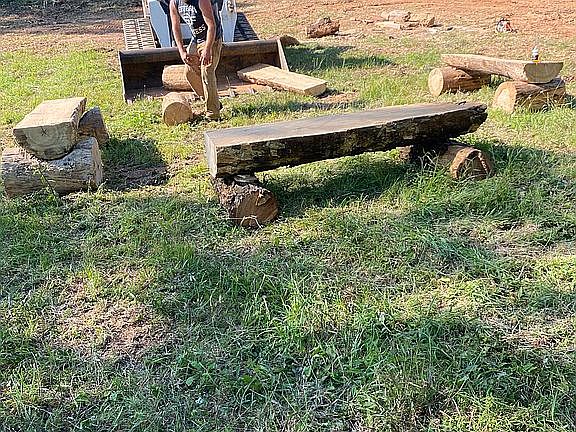 benches being built 