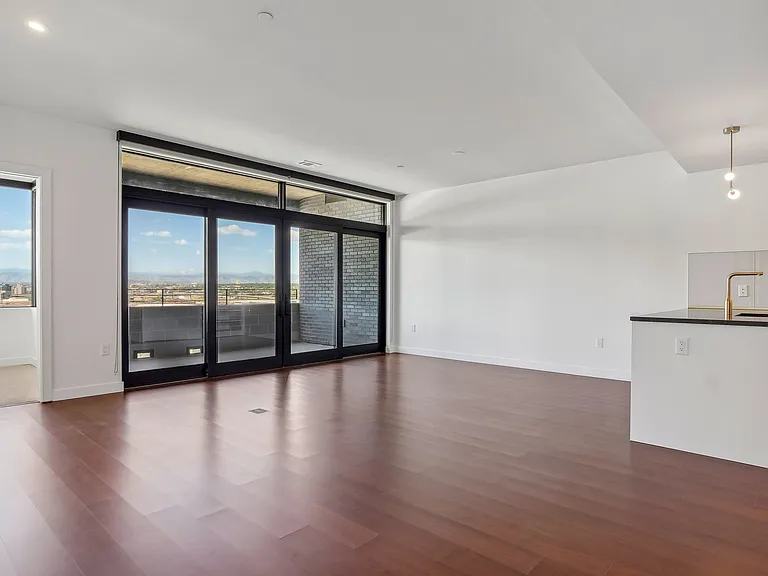 Open the large sliding glass doors for outdoor entertaining space
