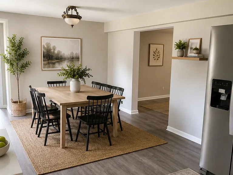 Eat in kitchen - staged with AI