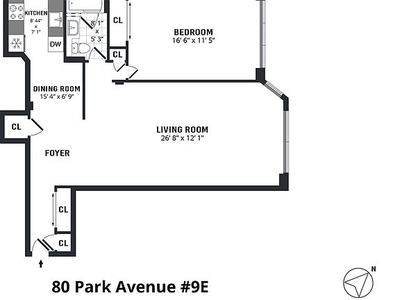 2nd image of 80 Park Ave APT 9E