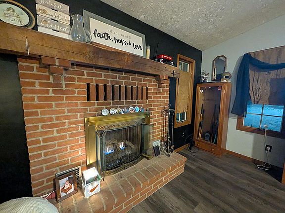 Fireplace in living room