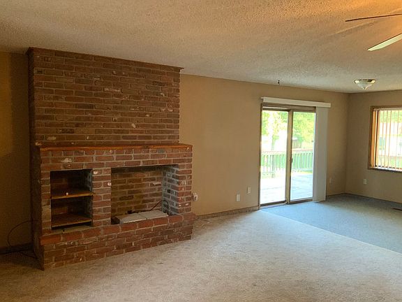 Spacious living room opens t
