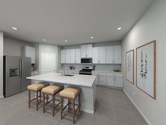 Kitchen rendering of the Davenport.