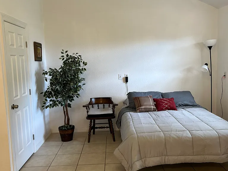 Another view of the bedroom area.