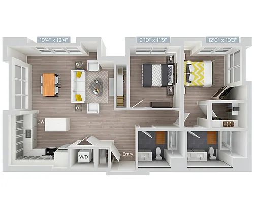 Floor plan B19S-1140SF