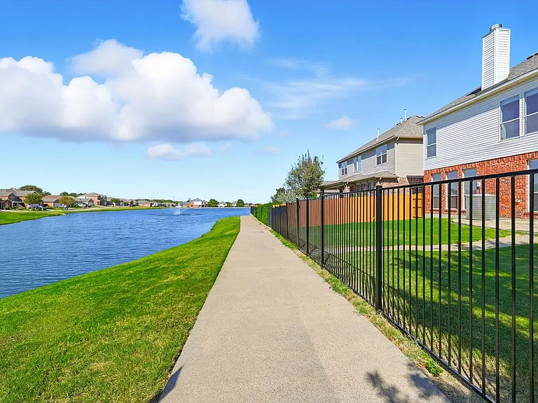 And here is a full view of the water with walking path.
