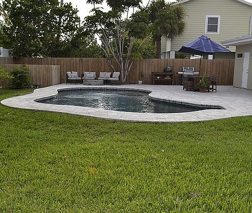 Brand new paver patio