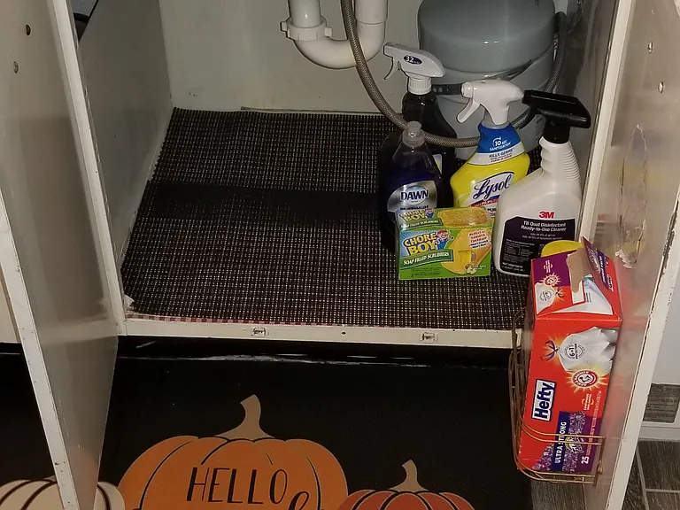 Cleaning supplies, trash bags