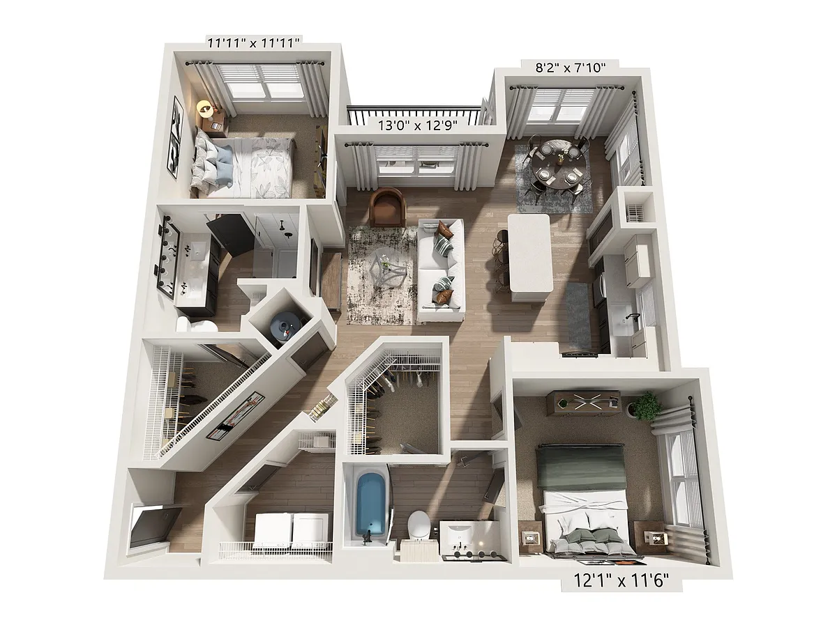 Floor plan B1A