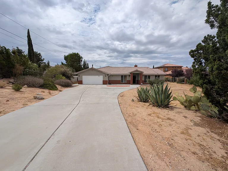 front of the house from the edge of the driveway