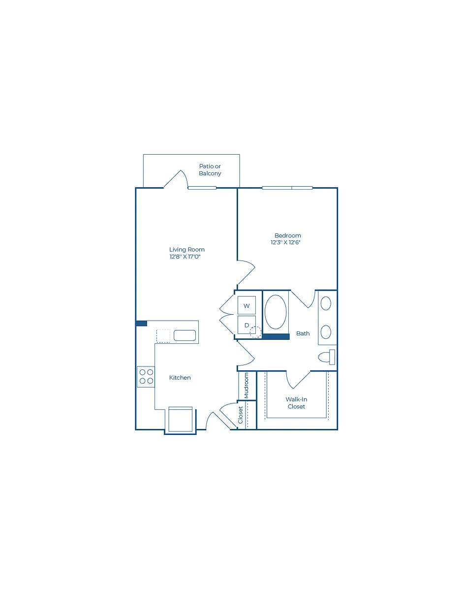 Floor plan A4 | 1 Bed | 1 Bath
