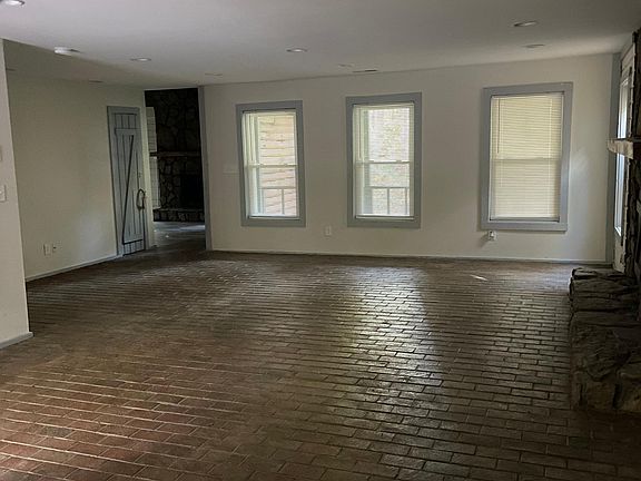 Historic brick floors with open concept floor plan
